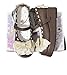 BEROBELLO Sweet Lolita Platform Shoes Kawaii Mary Janes with Bow and Lace Trim (Matte Leather - Brown, Adult, Women, 8.5, Numeric, US Footwear Size System, Medium)