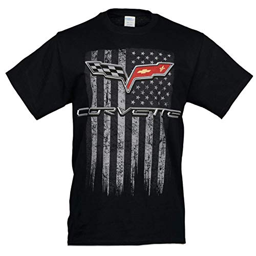 C6 Corvette American Legacy Men's T-Shirt - Black (XX-Large)