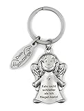 engel anhänger silber 925 LEICHT IM GEWICHT: Der Schlüsselanhänger-Engel aus Metall eignet sich aufgrund seines handlichem Gewichts von 60 g ideal als Schlüsselanhänger und liegt gut in der Hand