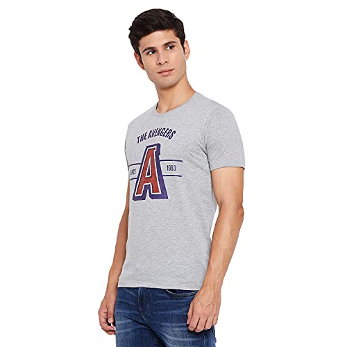 Image of Marvel Avengers by Wear Your Mind Mens Tshirt (MMAMCT052.4 Grey M)