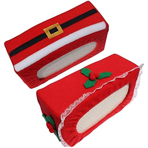 BESPORTBLE Christmas Plush Tissue Box Cover Cover