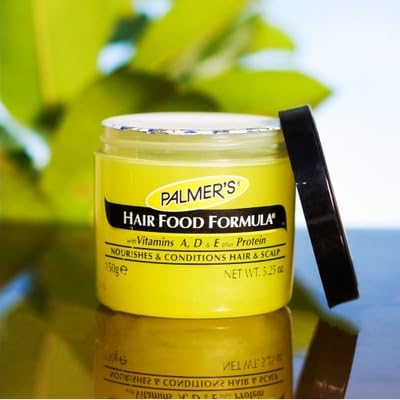 Palmers Hair Food Formula Jar 150g Hair Treatment Mask, Nourishes and Conditions, Ideal for Dry Hair, No Silicones Vegan Formula Detangle, Shine, Smoothening, Anti Dandruff, scalp