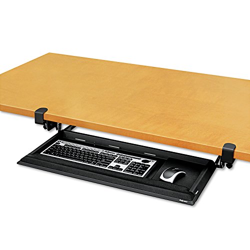 Fellowes Designer Suites Desk Ready Keyboard Drawer (8038304), Bl...