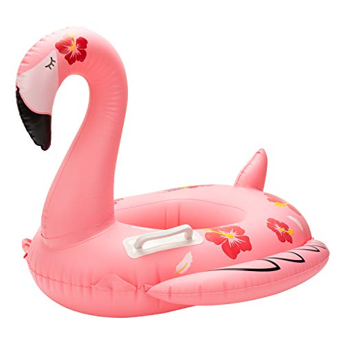 R HORSE Baby Swimming Inflatable Float Flamingo Pattern Inflatable Float Swimming Ring Infant Boat Pool Ring Yacht Swimming Rings Summer Pool Float Toddler Baby Inflatable Float for Baby Aged 1-3