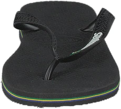 Havaianas Unisex's Brasil Logo Flip Flops Black, 10/11 UK 45/46 EU | Image 3