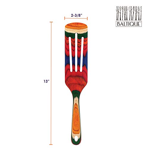 Totally Bamboo Baltique Marrakesh Collection 13" Wooden Spurtle Cooking Utensil, Safe for Nonstick - Image 7
