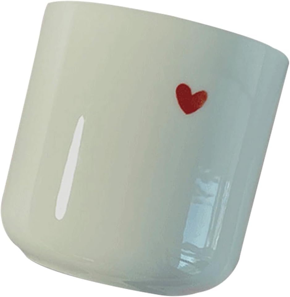 Red Ceramic Heart Ceramic Cup 150ml Bone China Coffee Mug Couple Water Glass Household Tea Cup for Home and Party