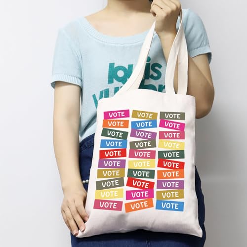Bolsa Tote para votación 2024, bolsa de hombro política, regalo para día de elecciones y derecho al voto miniatura 6