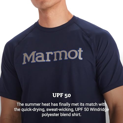 Image of MARMOT Men's Windridge Moisture-Wicking, Eco-Friendly, Breathable, UPF Short Sleeve Shirt