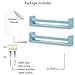 Wallniture Utah Nursery Book Shelves - Set of 2 Floating Bookshelf for Kids Room - Multi-use Kitchen Spice Rack and Bathroom Organizer, Wood Blue
