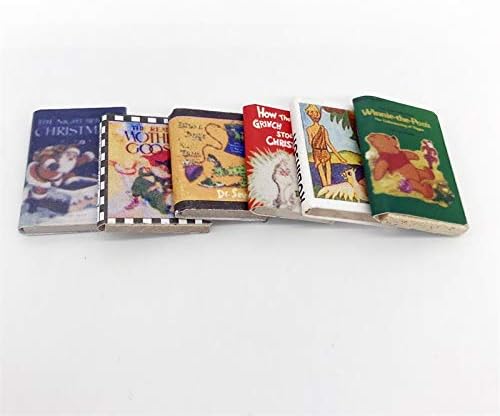 Miniatura 4 de Accesorios de decoración de casa de muñecas, 1:12 casa de muñecas en miniatura 6 piezas de cómics Set