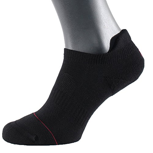 Albert Kreuz chaussettes mi cheville sneakers socquettes anatomiques invisibles avec renfort antiglisse en coton noir - une paire 39-41 Cover