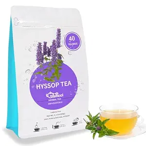 Samcci - Hyssop Tea, 40 Teabags, 1.5g/bag - Premium Hyssop Tea bags - No Additives - No Preservatives - Support Digestion & Promote Relaxation