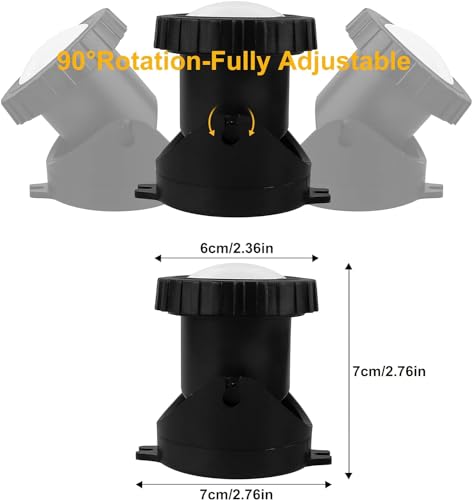 yoosuml Fountain Lights, Underwater Pond Lights Blue 5V Weighted Outdoor IP68 Waterproof Submersible Spot Light for Aquarium Pond Fountain Waterfall Bush (Set of 4)