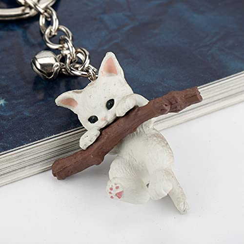 Hongtai 3D Cat Sleutelhanger Leuke Sleutelhanger Lucky Cat Sleutelhanger Sleutelhanger Tas Accessoires (Color : 1) - Image 4