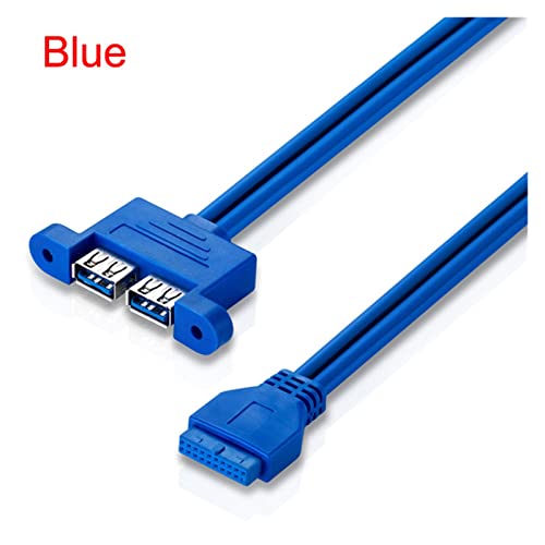 }U[{[h 20Pin - fA USB 3.0 X P[u lW pl }Eg zC+ґg 50cm(Blue)
