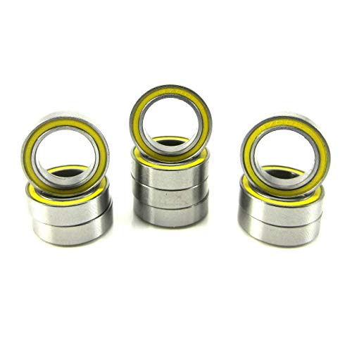TRB RC 10x15x4mm Ball Bearings 6700-2RS (10) Yellow