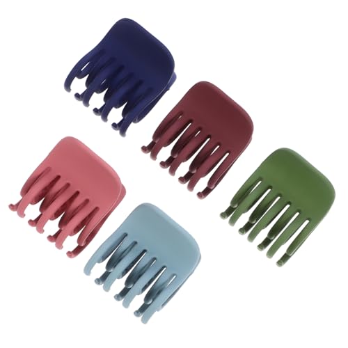 FRCOLOR 5個磨砂盤発用ヘアクリップ 高馬尾 アップスルに 多彩なカラーバ
