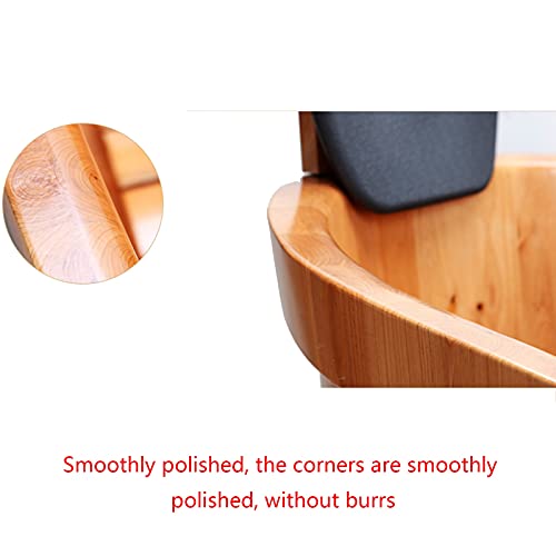 Axdwfd Solid Wood Bathtub, Free-Standing Soaking Non-Slip Bathtub, Very Suitable for Family Children Bathing Bucket