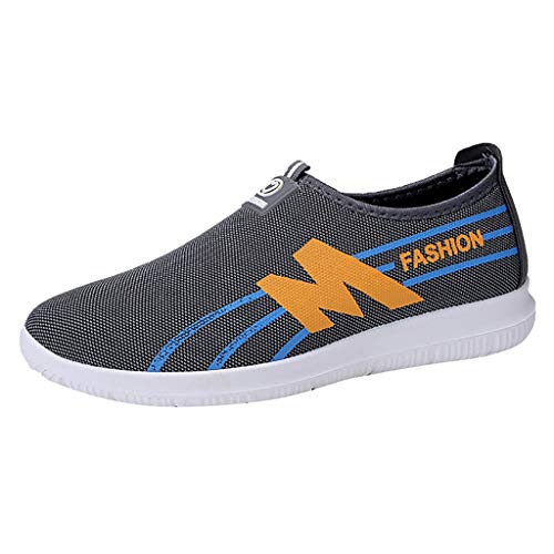 Zapatos Hombre Mocasines Calzado Plano-ZARLLE Mocasines para Hombre Mocasines para Caminar Zapatos Slacker de Ocio de los Hombres de Verano Zapatos de Barco