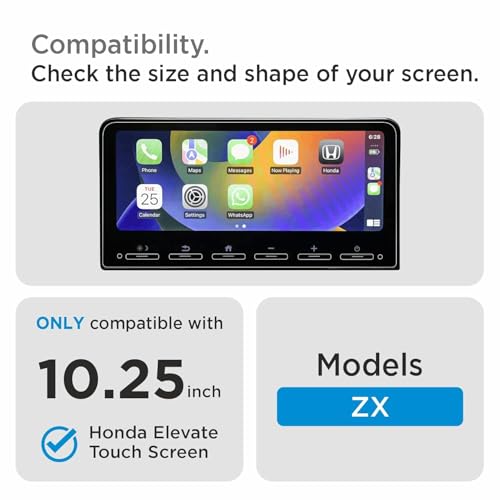 Image of Screen Protector for Honda Elevate ZX 2023 - Running - 10.25 Inch Infotainment Touch Screen Guard | Anti Scratch HD Clear | Car Dashboard Accessories [Not Tempered Glass]