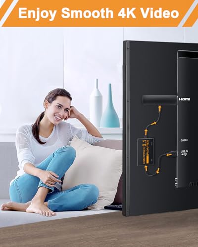 USB Power Cable Adapter for Fire TV Stick, Powers Streaming TV Sticks Directly from TV's USB Port, 5V/2.1A for FireStick 4K/4K Max, Eliminates AC Adapter Dependency and Declutters Wires - Image 8