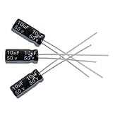 SODIAL(R) 10 x 10uF 50V 105C Radial Electrolytic Capacitor 5x11mm