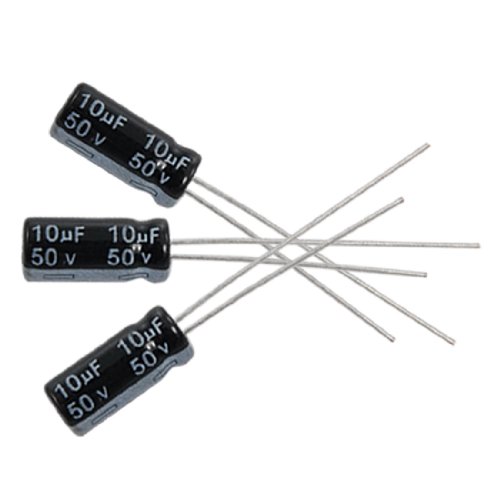 uxcell a11110400ux0159 10 x 10Uf 50V 105C Radial Electrolytic Capacitor, 5 x 11 mm