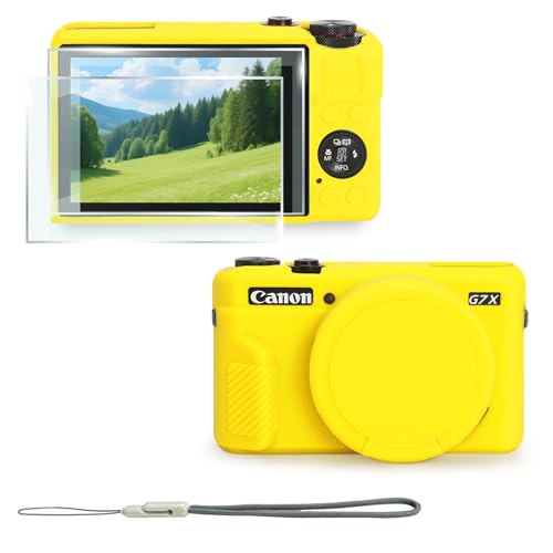 Funda para Cámara Canon PowerShot G7 X Mark II Amarilla miniatura 1