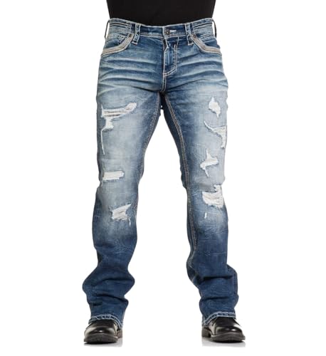 Affliction Men's Denim Jean Blake Bouder Inseam 34"3