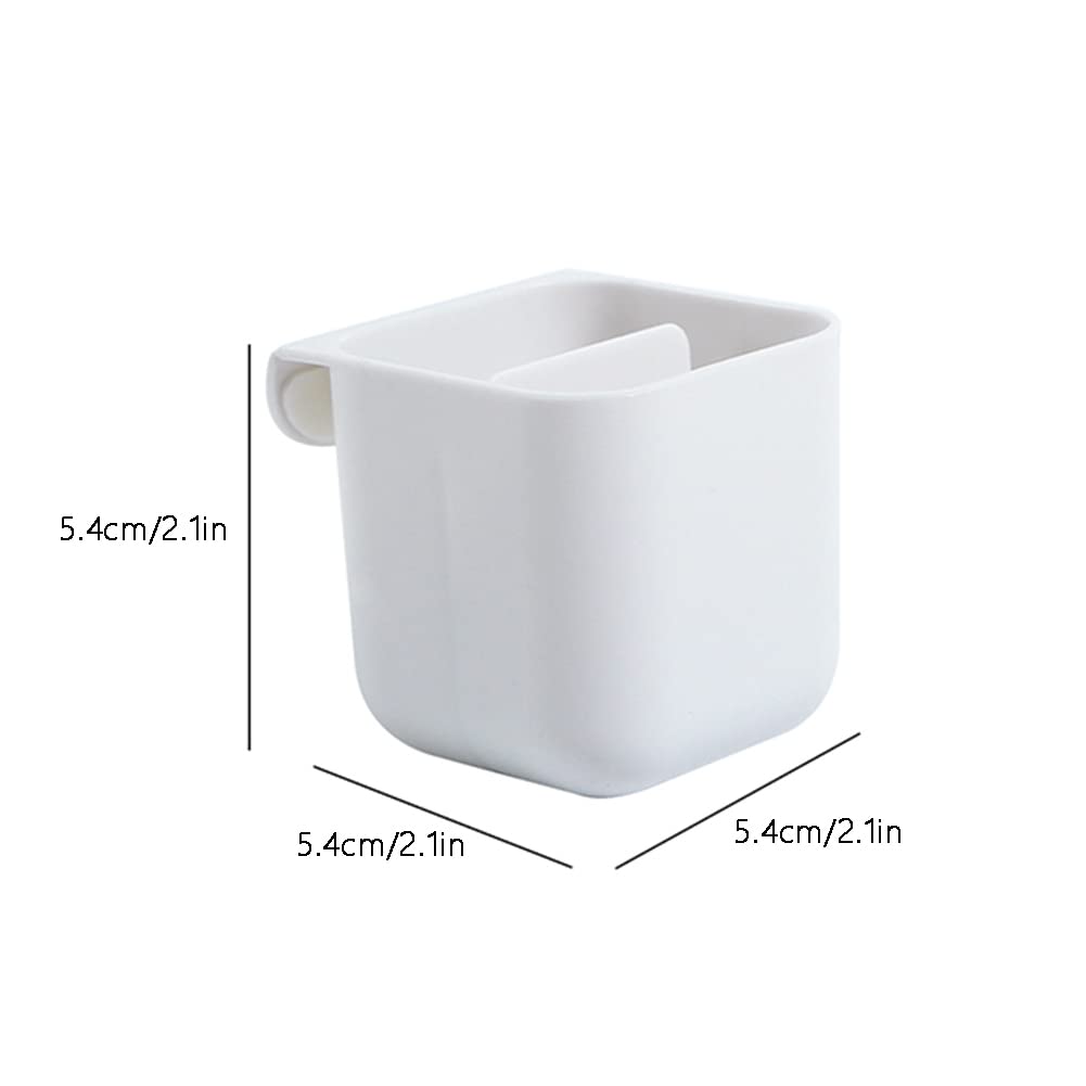 Portaoggetti da Parete, portapenne, portaoggetti da Appendere, portaoggetti da Parete, portapenne per Ufficio, Cucina (Bianco 1) (Nero 1)