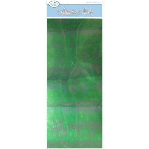 Elizabeth Craft Designs EC0100-220 Mylar Shimmer Sheetz, 5 by 12-Inch, Peridot Gemstone
