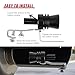 YoRise Car Exhaust Whistle, Aluminum Alloy Auto Blow-Off Valve Tip Whistle, Car Tail Pipe Roar Maker Simulator, Universal Vehicle Muffler Pipe Sound Booster for Most Cars (Black-XL)