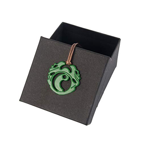 Lara Necklace Croft Green Pendant Fancy Accessories Cosplay Props Xcoser3