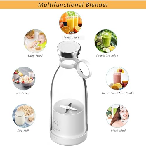 image for TAPHET Portable Juicer Blender - 350ml Wireless Electric for Fresh Jui