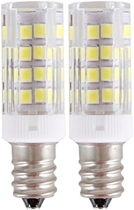 E12 LED Light Bulbs White, 110V-130V E12 Candelabra Base, S8 C7 T6 T7 T8 for Exit Picture Light/Chandelier/Ceiling Fan/Night Lamp - 2PACK