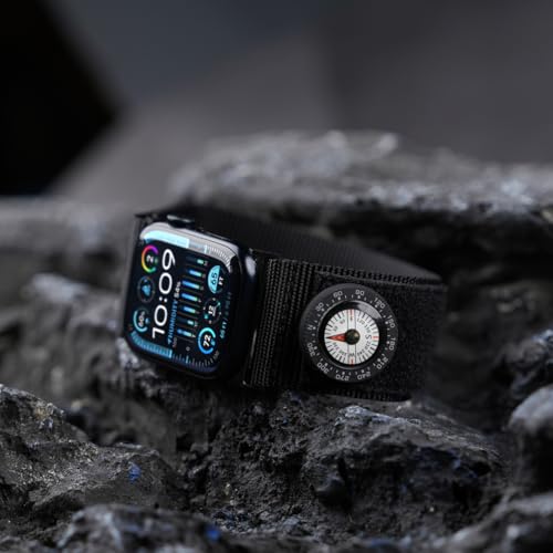 Brújula Micro SnapHook Tefeca para bandas con superficie de loop miniatura 7