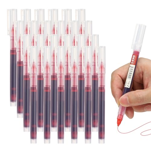 Patikil bolígrafos de gel rojo 0.5 mm pack 24