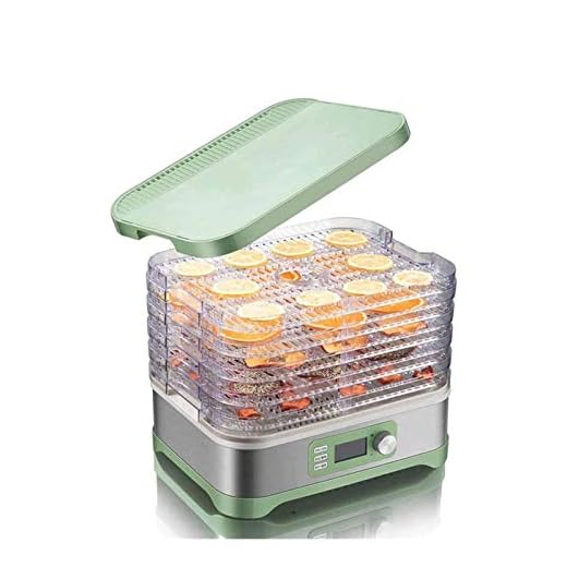 HHWKSJ Food Dehydrator Machine - Digital Adjustable Timer and Temperature Control Dryer Dehydrators for Food Meat, Fruit, Veggies, with 5 Trays