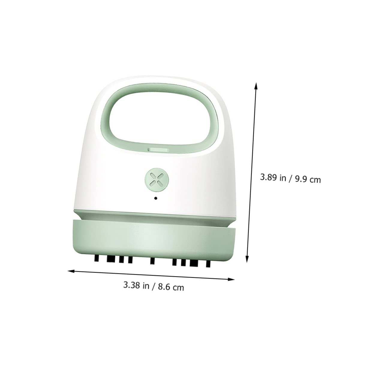 Aspirapolvere Portatile da Tavolo Mini Aspiratore senza Fili Design Ergonomico per Pulire Polvere e Peli in Abs su Scrivania o Auto