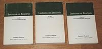 Lectures on Analysis (Mathematics lecture note series) 0805369600 Book Cover