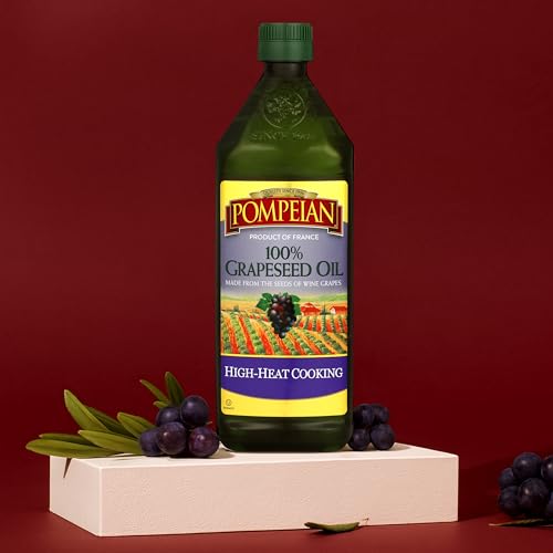 100% Grapeseed Oil, Light and Subtle Flavor, Perfect for High-Heat Cooking, Deep Frying and Baking, 24 FL. OZ., Pack of 6