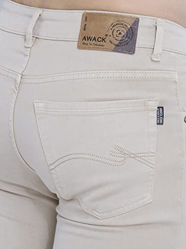 Image of Strechable Denim Regular Fit Mid Waist Light Weight Soft Feel Stretchable Denim Jeans Pant for Men