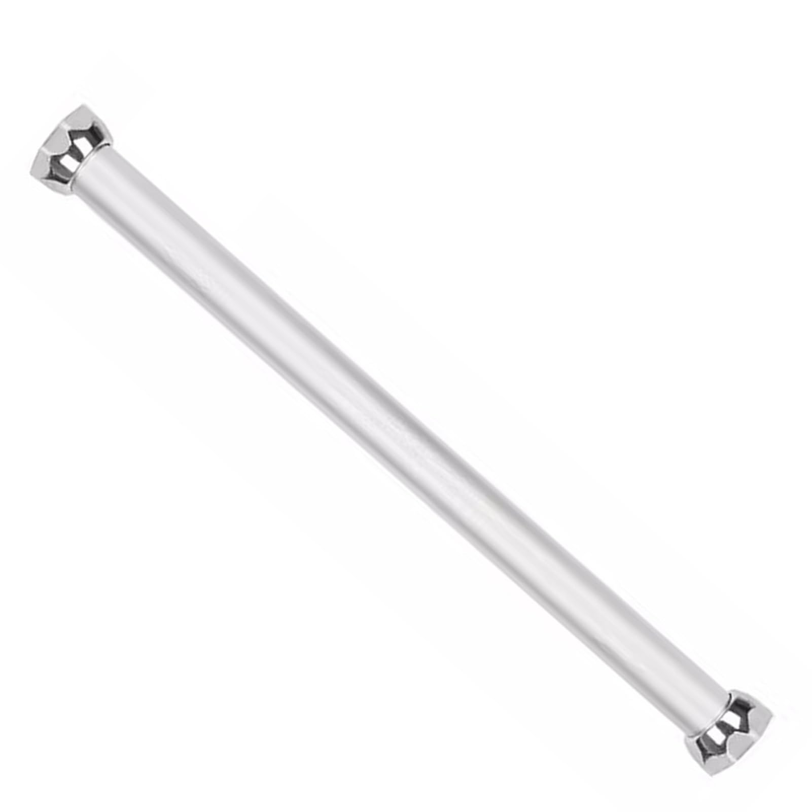 Tringle à vêtements murale robuste de 110 cm en tube argenté