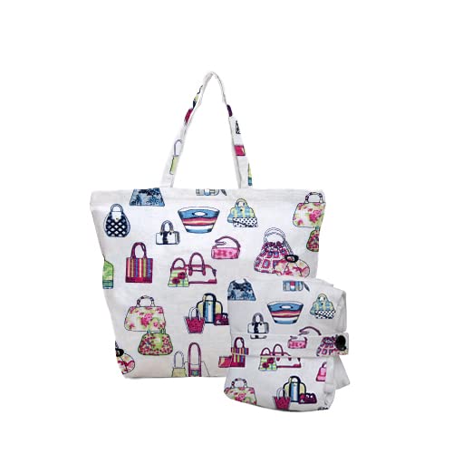 JEH BAGS Canvas Casual Tote Bag: Stylish Printed Jute Shoulder Bag (21" x 18") - Fits Laptops - Ideal for Shopping, Travel, and Everyday Use (B08SC3WRHH) Amazon Price History, Amazon Price Tracker