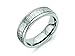 Chisel Titanium 7mm Grooved Edge Hammered and Polished Wedding Band Size 10
