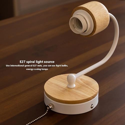 Aplique de pared E27 nórdico de cristal negro y madera con interruptor 5