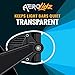 AeroLidz Light Bar Cover - Noise & Wind Silencer for Jeep/Truck Whistle - Dual LED Lights | Straight Lightbar Cover - UV Polycarbonate 50