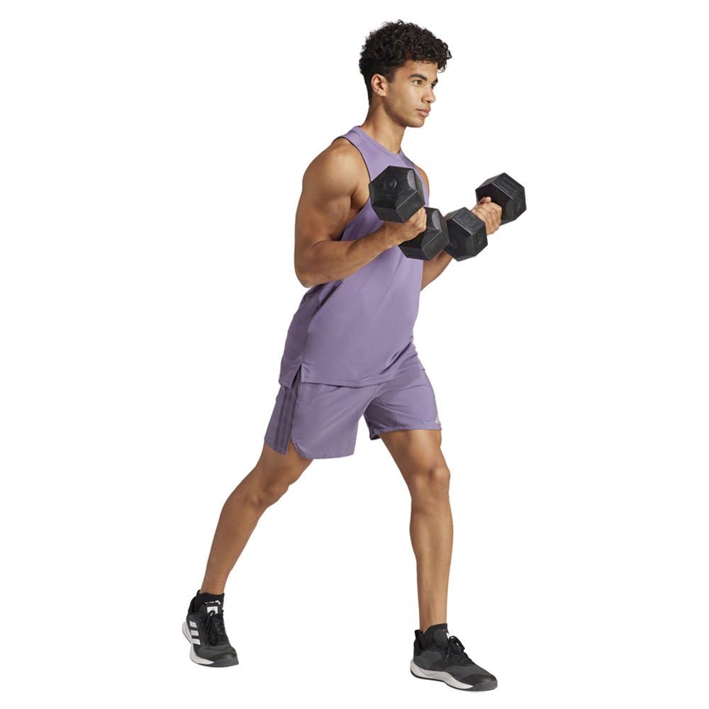 Adidas - HIIT Workout 3-Stripes Shorts, Pantaloncini Casual Uomo