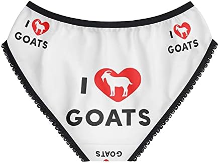 I Love Goats Panties, I Love Goats Underwear, Briefs, Cotton Briefs, Funny Underwear, Panties For Women